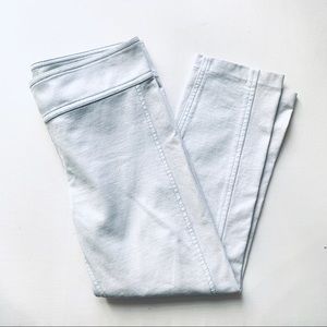 Diane von Furstenberg DVF Cream Cropped Pants Sz 8